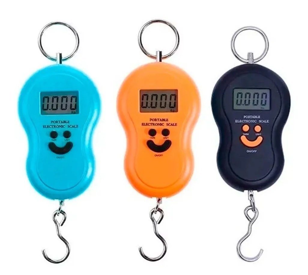 BALANZA DIGITAL C/GANCHO PORTATIL HASTA 50KG